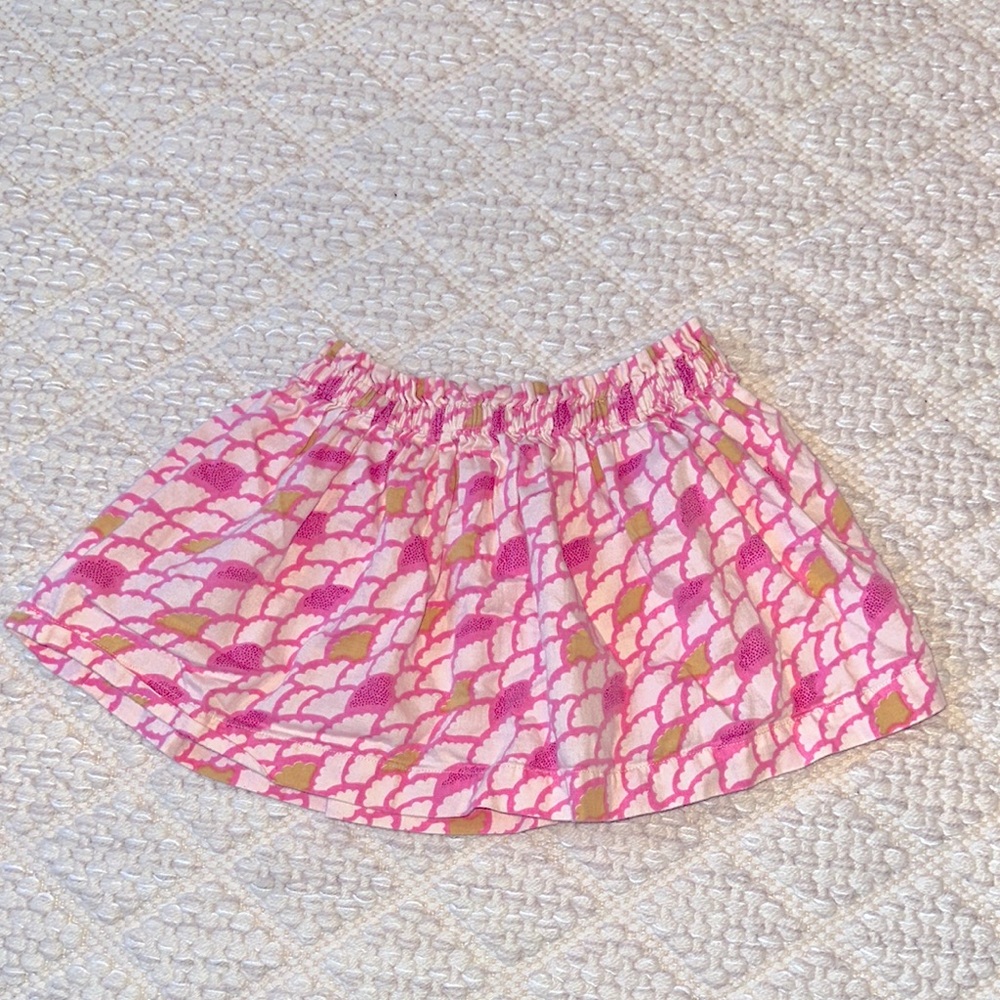 Lali Kids- Girls Twirly Pink Print Mini Skirt- Size 2